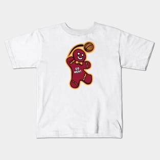 Miami Heat Gingerbread Man Kids T-Shirt